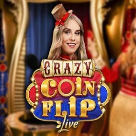 Official Live Casino logo: Crazy Coin Flip by Evolution at Fast Slots Casino