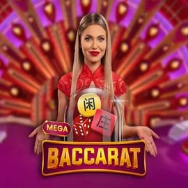 Mega Baccarat casino game by Pragmatic Play – featured logo at Fast Slots Casino